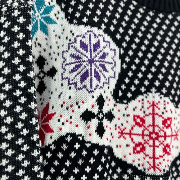 Vintage Custom Design Womens Knit Fair Isle Pullover Sweater Size M - Picture 4 of 8